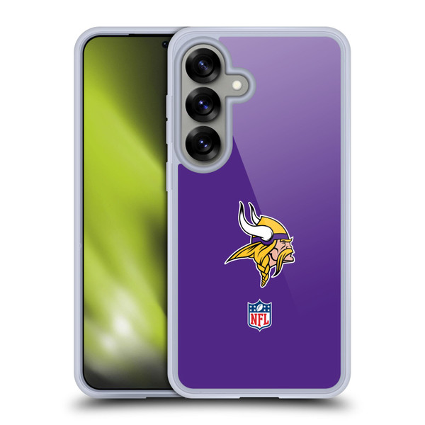 NFL Minnesota Vikings Logo Plain Soft Gel Case for Samsung Galaxy S25
