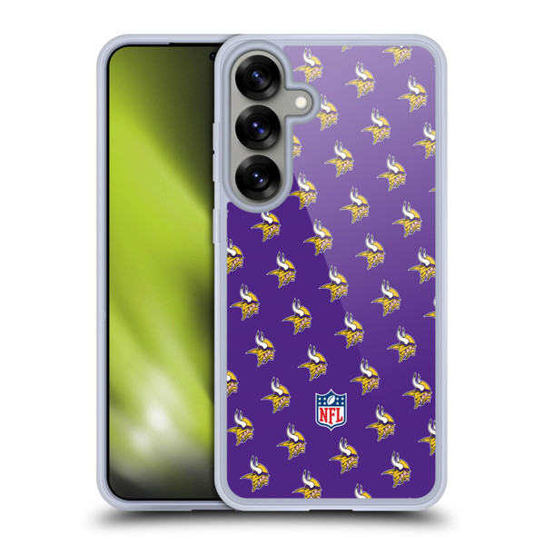 NFL Minnesota Vikings Artwork Patterns Soft Gel Case for Samsung Galaxy S25+