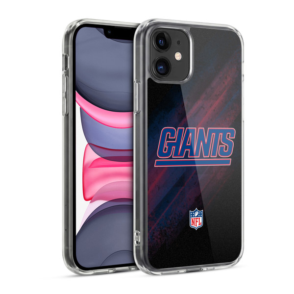 NFL New York Giants Logo Blur Soft Gel Case for Apple iPhone 11