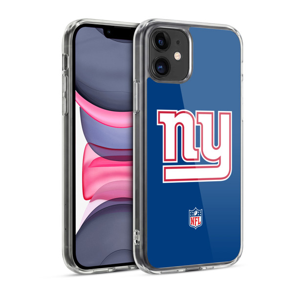 NFL New York Giants Logo Plain Soft Gel Case for Apple iPhone 11