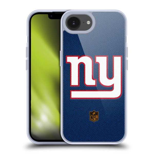 NFL New York Giants Logo Football Soft Gel Case for Apple iPhone 16e