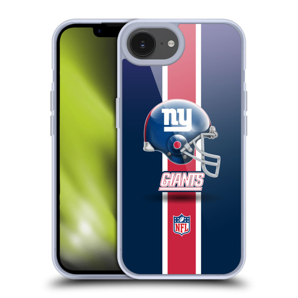 NFL New York Giants Logo Helmet Soft Gel Case for Apple iPhone 16e