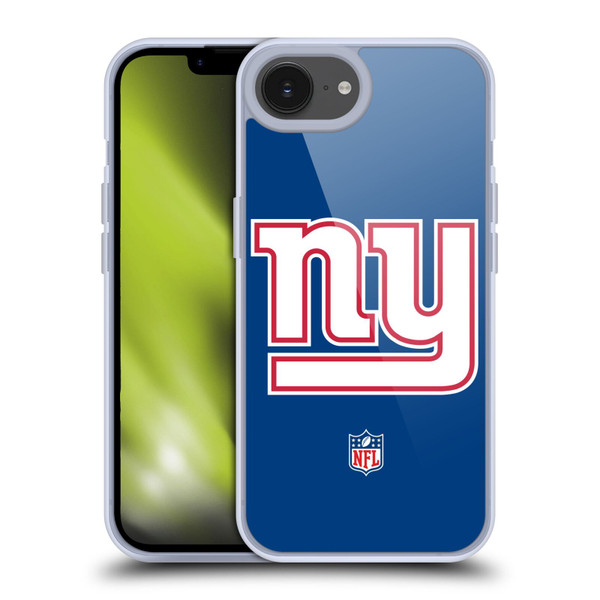 NFL New York Giants Logo Plain Soft Gel Case for Apple iPhone 16e