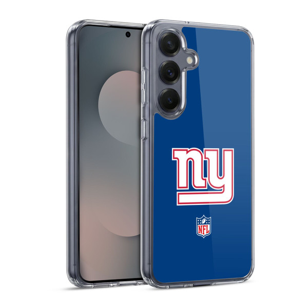 NFL New York Giants Logo Plain Soft Gel Case for Samsung Galaxy S25 & MagSafe