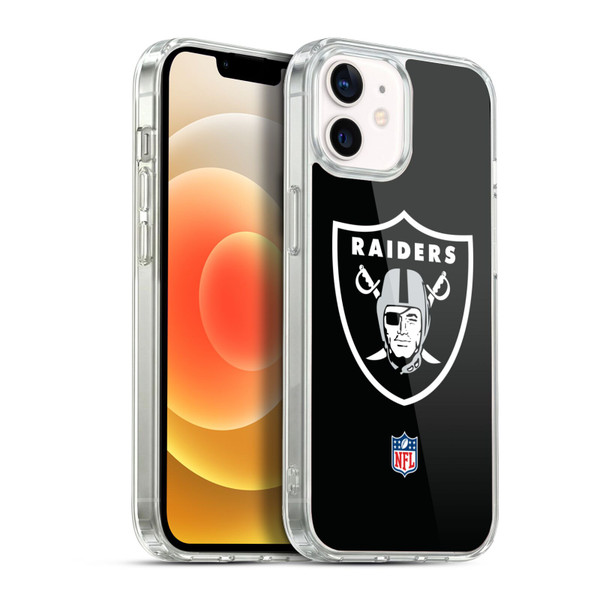 NFL Las Vegas Raiders Logo Plain Soft Gel Case for Apple iPhone 12 / iPhone 12 Pro & MagSafe