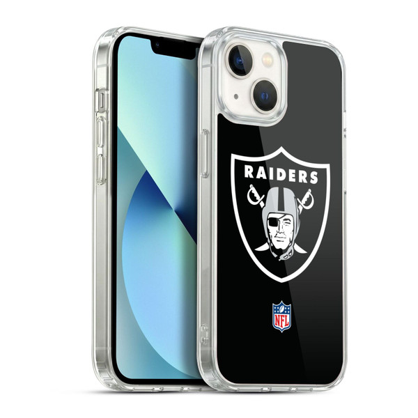 NFL Las Vegas Raiders Logo Plain Soft Gel Case for Apple iPhone 13