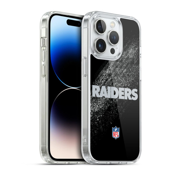 NFL Las Vegas Raiders Logo Blur Soft Gel Case for Apple iPhone 13 Pro & MagSafe
