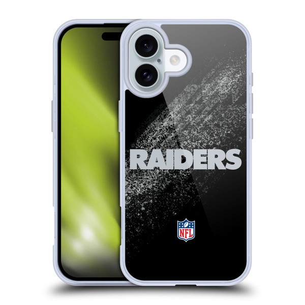 NFL Las Vegas Raiders Logo Blur Soft Gel Case for Apple iPhone 16 NFL Las Vegas Raiders Logo Blur Soft Gel Case for Apple iPhone 16