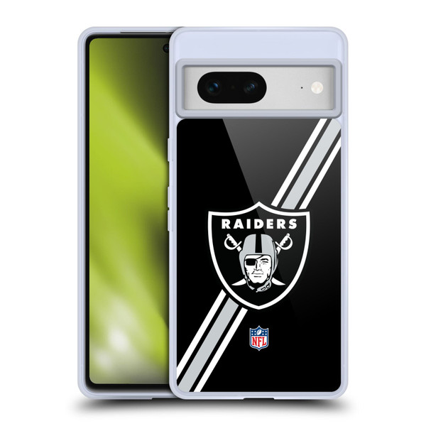 NFL Las Vegas Raiders Logo Stripes Soft Gel Case for Google Pixel 7 NFL Las Vegas Raiders Logo Stripes Soft Gel Case for Google Pixel 7
