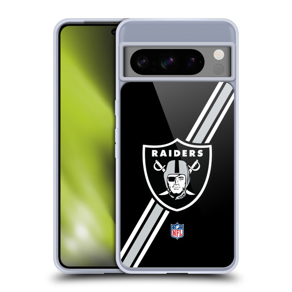 NFL Las Vegas Raiders Logo Stripes Soft Gel Case for Google Pixel 8 Pro NFL Las Vegas Raiders Logo Stripes Soft Gel Case for Google Pixel 8 Pro