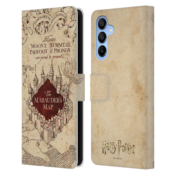 Harry Potter Prisoner Of Azkaban II The Marauder's Map Leather Book Wallet Case Cover For Samsung Galaxy A16 5G