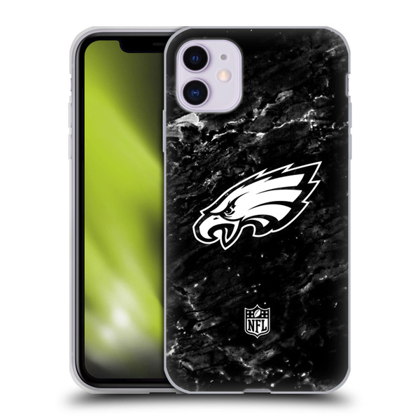 NFL Philadelphia Eagles Artwork Marble Soft Gel Case for Apple iPhone 11