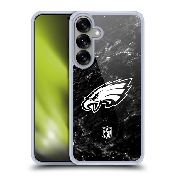 NFL Philadelphia Eagles Artwork Marble Soft Gel Case for Samsung Galaxy S25+