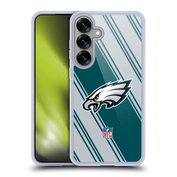 NFL Philadelphia Eagles Artwork Stripes Soft Gel Case for Samsung Galaxy S25+