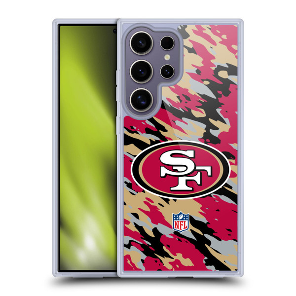 NFL San Francisco 49Ers Logo Camou Soft Gel Case for Samsung Galaxy S25 Ultra