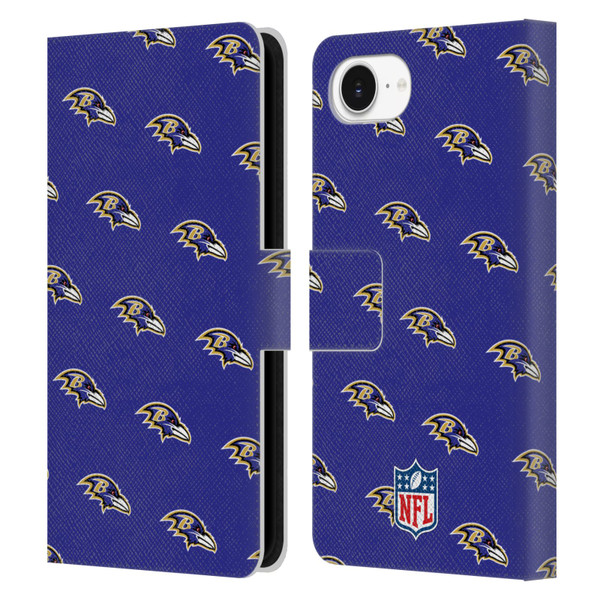 NFL Baltimore Ravens Artwork Patterns Leather Book Wallet Case Cover For Apple iPhone 16e