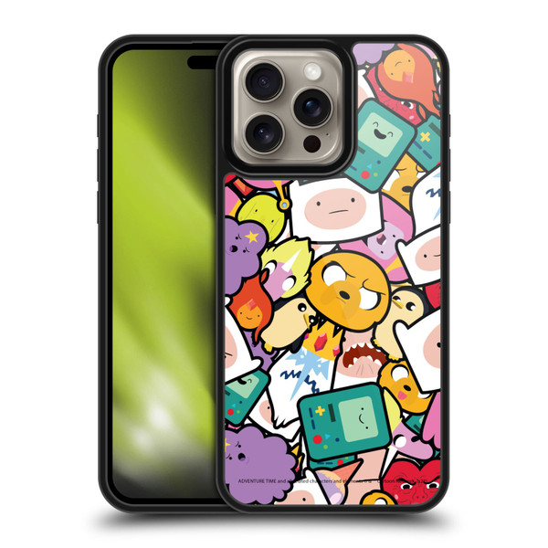 Adventure Time Graphics Pattern Gel Armour Case For Apple iPhone 16 Pro Max