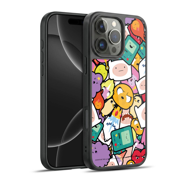 Adventure Time Graphics Pattern Gel Armour Case For Apple iPhone 16 Pro Max