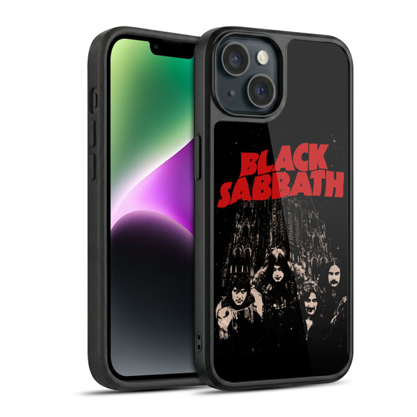 Black Sabbath Key Art Red Logo Gel Armour Case For Apple iPhone 14