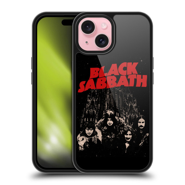 Black Sabbath Key Art Red Logo Gel Armour Case For Apple iPhone 15 Black Sabbath Key Art Red Logo Gel Armour Case For Apple iPhone 15