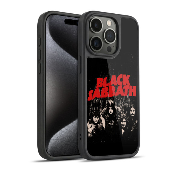 Black Sabbath Key Art Red Logo Gel Armour Case For Apple iPhone 15 Pro
