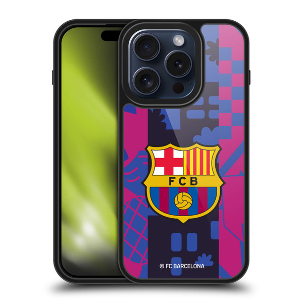 FC Barcelona 2021/22 CREST KIT Third Gel Armour Case For Apple iPhone 15 Pro