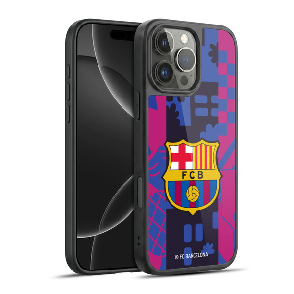 FC Barcelona 2021/22 CREST KIT Third Gel Armour Case For Apple iPhone 16 Pro Max