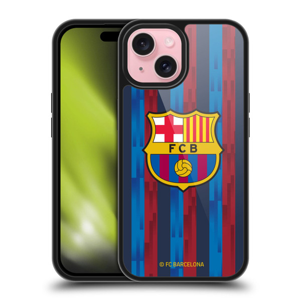 FC Barcelona 2022/23 Crest Kit Home Gel Armour Case For Apple iPhone 15