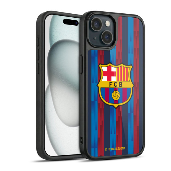 FC Barcelona 2022/23 Crest Kit Home Gel Armour Case For Apple iPhone 15