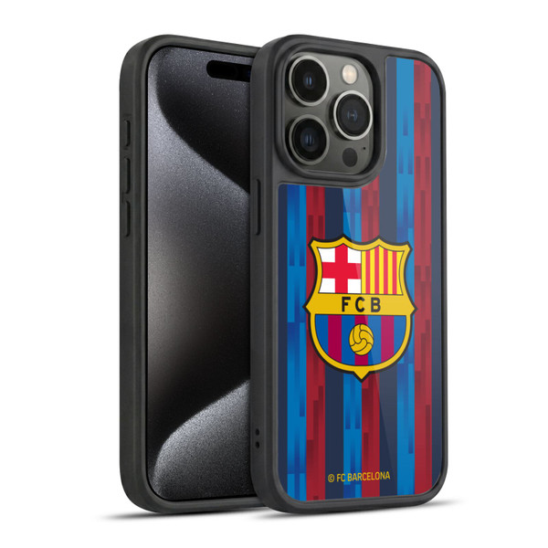 FC Barcelona 2022/23 Crest Kit Home Gel Armour Case For Apple iPhone 15 Pro