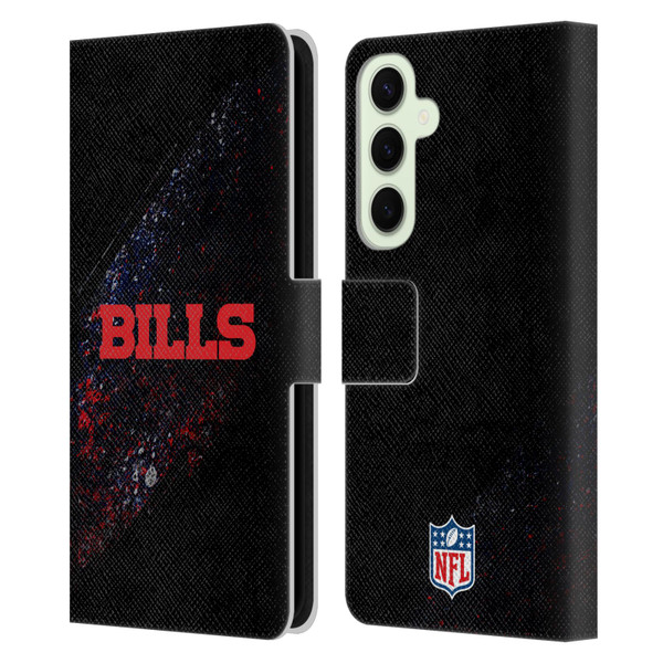 NFL Buffalo Bills Logo Blur Leather Book Wallet Case Cover For Samsung Galaxy S25+