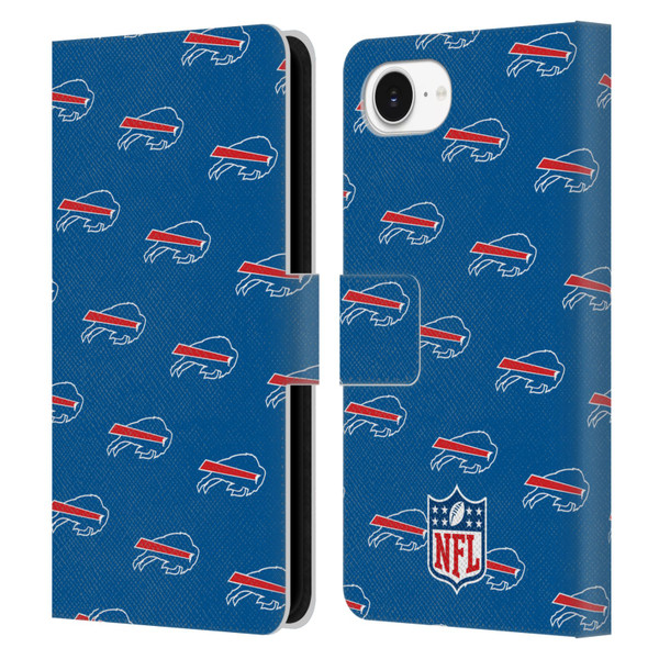 NFL Buffalo Bills Artwork Patterns Leather Book Wallet Case Cover For Apple iPhone 16e