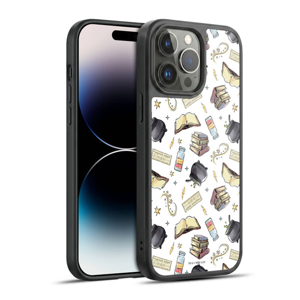 Harry Potter Deathly Hallows XIII Hogwarts Pattern Gel Armour Case For Apple iPhone 14 Pro Max