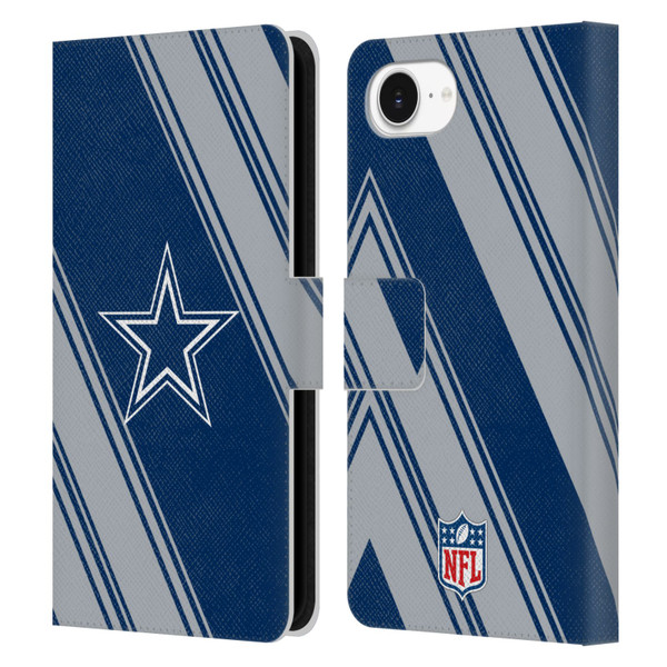 NFL Dallas Cowboys Artwork Stripes Leather Book Wallet Case Cover For Apple iPhone 16e