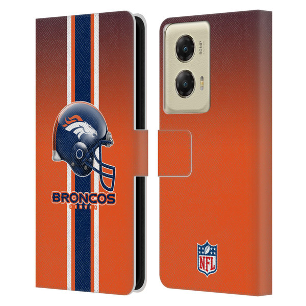 NFL Denver Broncos Logo Helmet Leather Book Wallet Case Cover For Motorola Moto G Stylus 5G (2024) NFL Denver Broncos Logo Helmet Leather Book Wallet Case Cover For Motorola Moto G Stylus 5G (2024)
