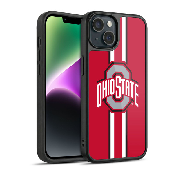 Ohio State University Logo Stripes Gel Armour Case For Apple iPhone 14