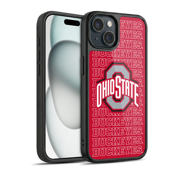 Ohio State University Logo Outline Buckeyes Gel Armour Case For Apple iPhone 15