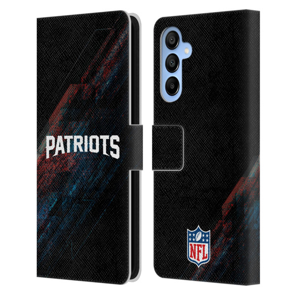 NFL New England Patriots Logo Blur Leather Book Wallet Case Cover For Samsung Galaxy A16 5G