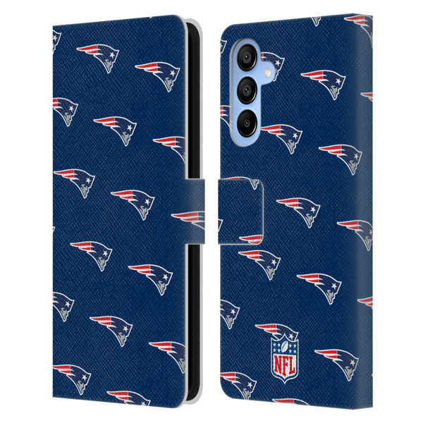 NFL New England Patriots Artwork Patterns Leather Book Wallet Case Cover For Samsung Galaxy A16 5G
