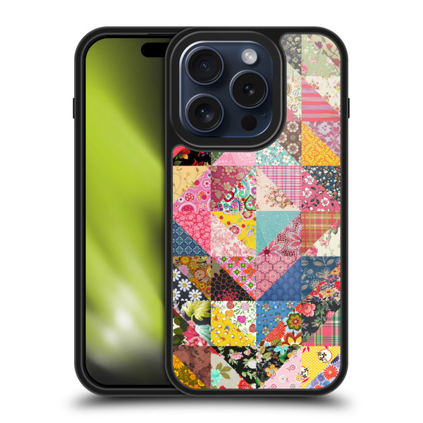 Rachel Caldwell Patterns Quilt Gel Armour Case For Apple iPhone 15 Pro