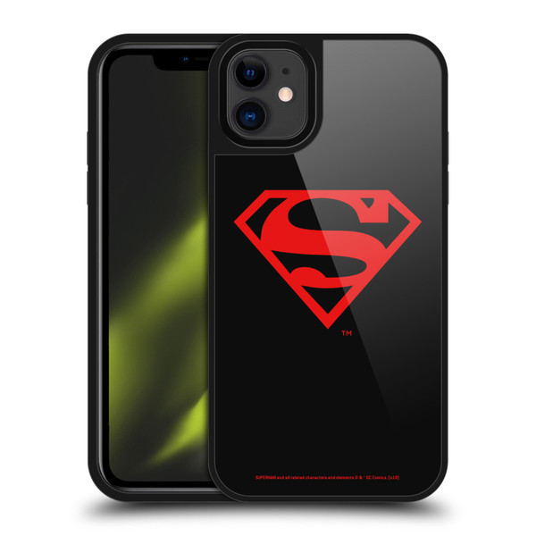 Superman DC Comics Logos Black And Red Gel Armour Case For Apple iPhone 11 Superman DC Comics Logos Black And Red Gel Armour Case For Apple iPhone 11