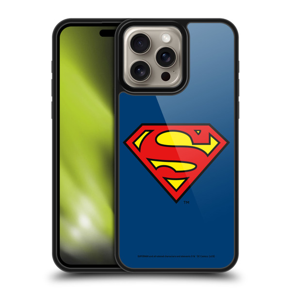 Superman DC Comics Logos Classic Gel Armour Case For Apple iPhone 16 Pro Max