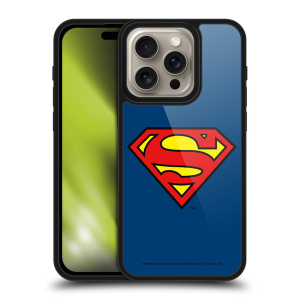 Superman DC Comics Logos Classic Gel Armour Case For Apple iPhone 16 Pro