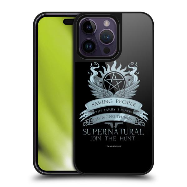 Supernatural Vectors Saving People Logo Gel Armour Case For Apple iPhone 14 Pro Max