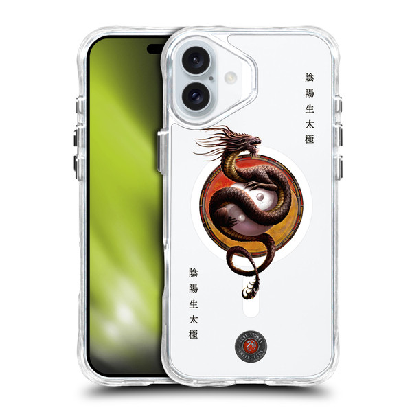 Anne Stokes Mixed Fantasy Art Dragon Yin Yang Protector SHOCKPROOF BUMPER CASE COMPATIBLE WITH Apple iPhone 16 Plus & MAGSAFE
