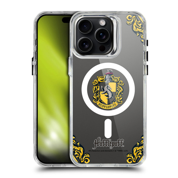 Harry Potter Houses Hufflepuff SHOCKPROOF BUMPER CASE COMPATIBLE WITH Apple iPhone 15 Pro Max & MAGSAFE