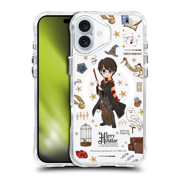 Harry Potter Magical Icons Harry Potter SHOCKPROOF BUMPER CASE COMPATIBLE WITH Apple iPhone 16 Plus & MAGSAFE