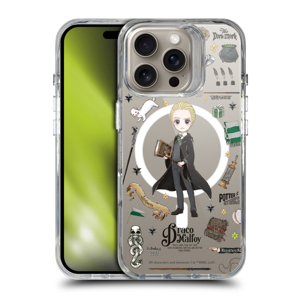 Harry Potter Magical Icons Draco Malfoy SHOCKPROOF BUMPER CASE COMPATIBLE WITH Apple iPhone 16 Pro & MAGSAFE