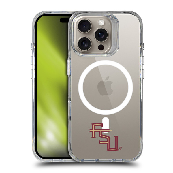 Florida State University FSU Florida State University Minimalist SHOCKPROOF BUMPER CASE COMPATIBLE WITH  & MAGSAFE Apple iPhone 16 Pro