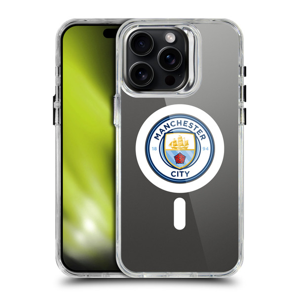 Manchester City Man City FC Logo Icon Crest SHOCKPROOF BUMPER CASE COMPATIBLE WITH Apple iPhone 15 Pro Max & MAGSAFE